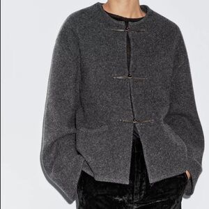 Massimo Dutti Toggle Wool Cardigan